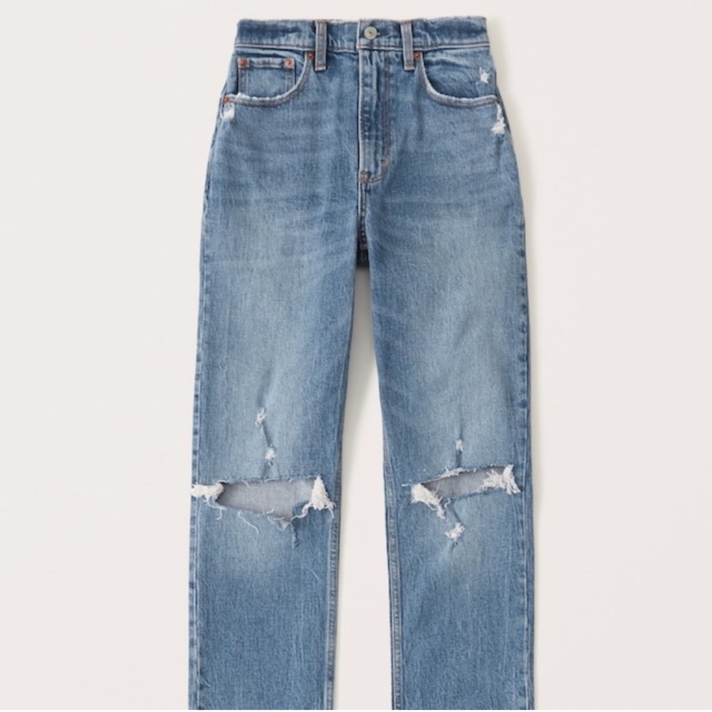 Abercrombie & Fitch Ultra High Rise 90s Straight Leg Jeans